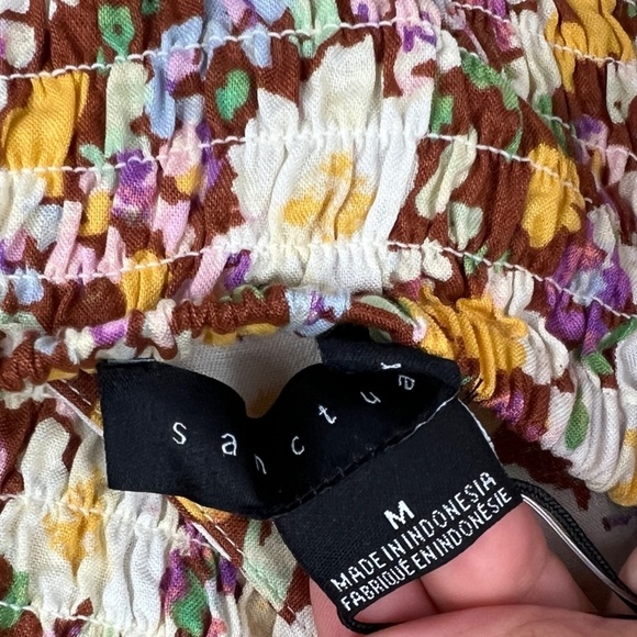 Sanctuary Drawn To You Floral  Top in Sunny Field NWT - Picture 7 of 9